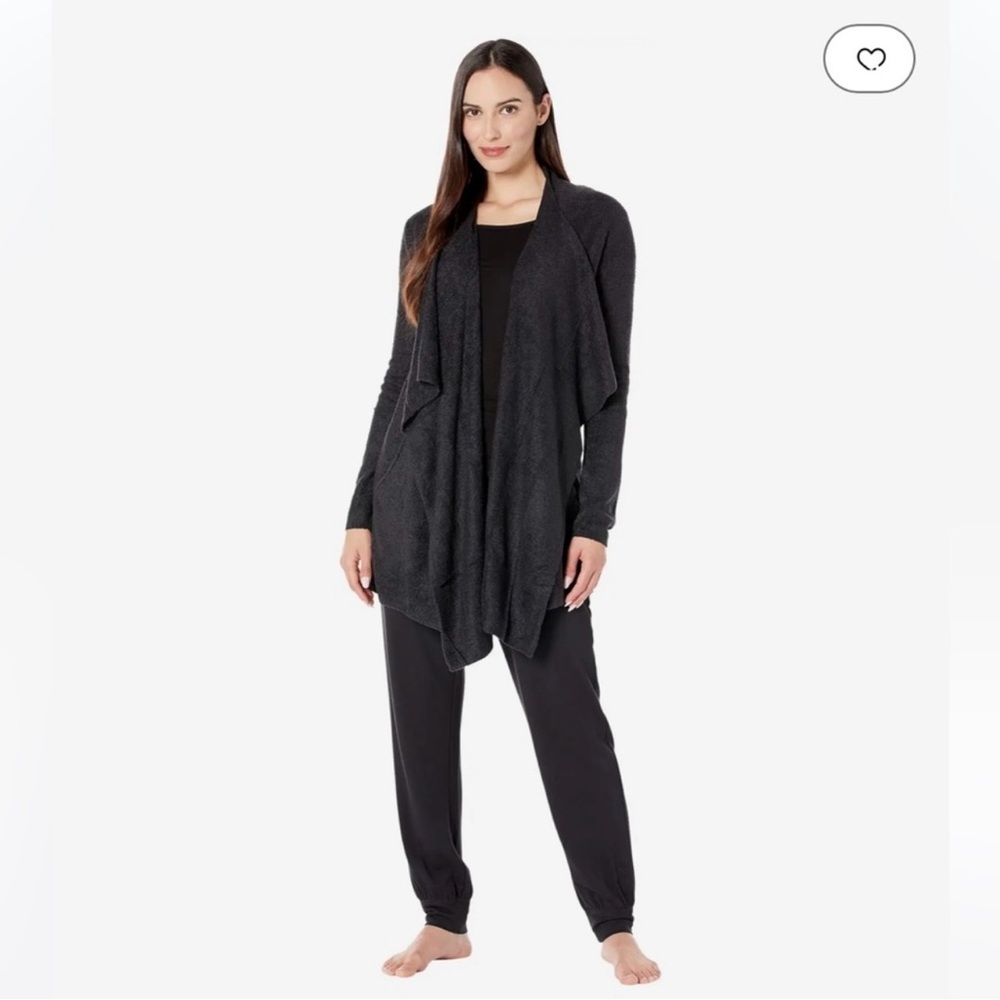 Barefoot Dreams Black Cardigan Cozy Chic Lite L/XL